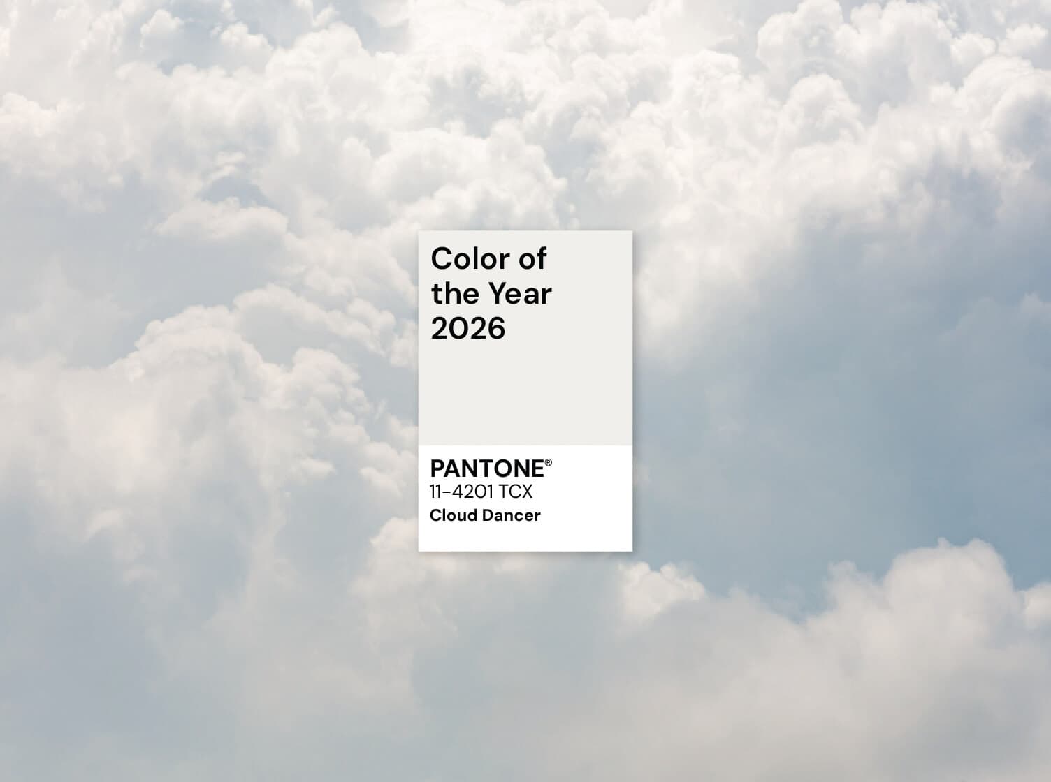 Pantone 2026: สี “Cloud Dancer” เปลี่ยนโลกดีไซน์อย่างไร?